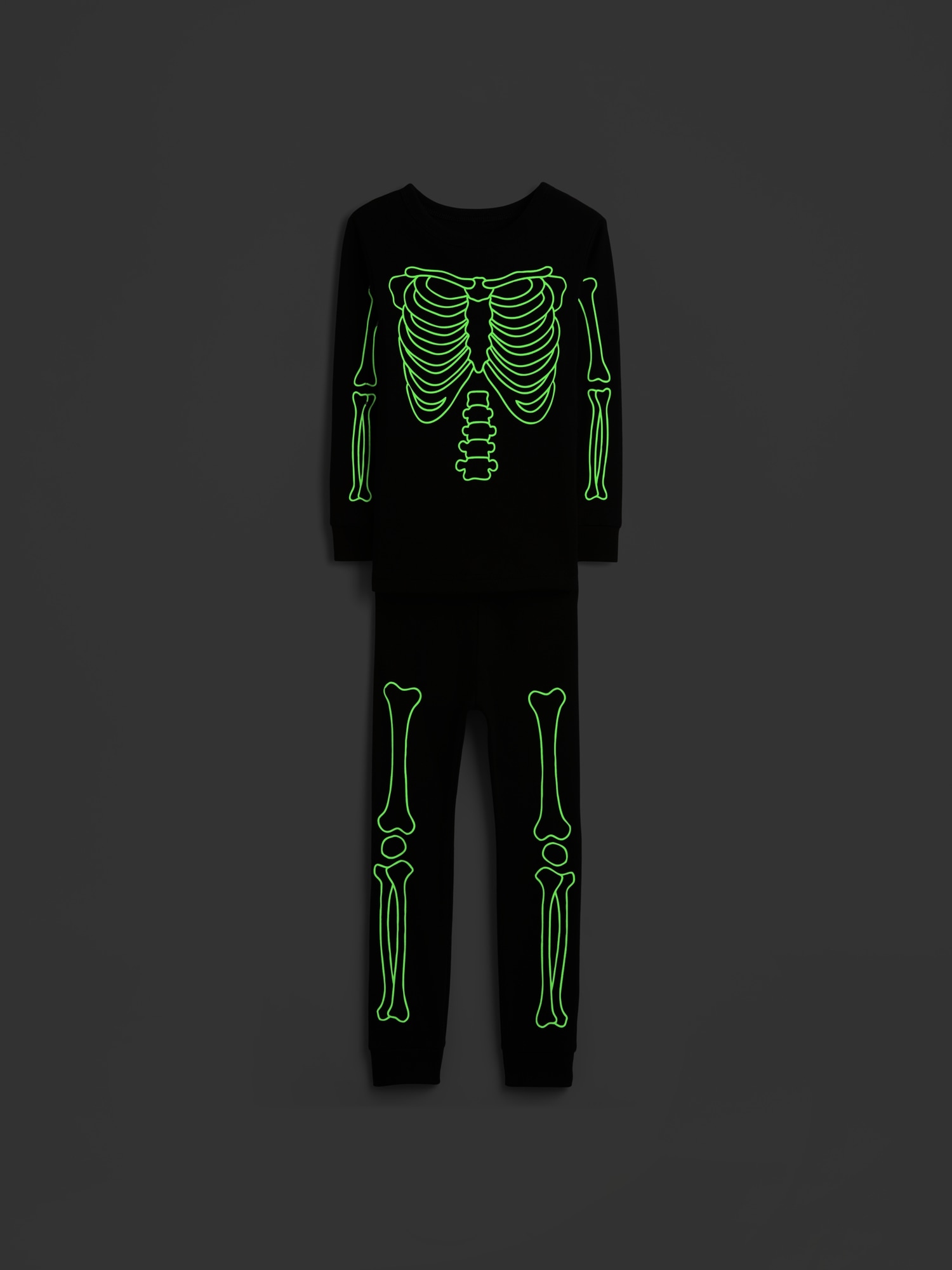Kids & babyGap 100% Organic Cotton Glow-in-the-Dark PJ Set - Black