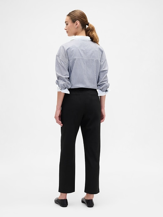 Image number 4 showing, Recycled High Rise Straight-Leg Pants