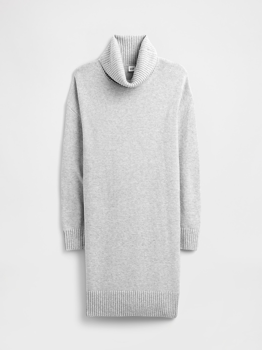 Image number 6 showing, CashSoft Relaxed Turtleneck Sweater Mini Dress