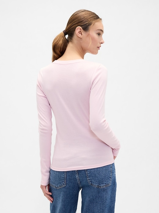 Image number 2 showing, Modern Ribbed Crewneck T-Shirt
