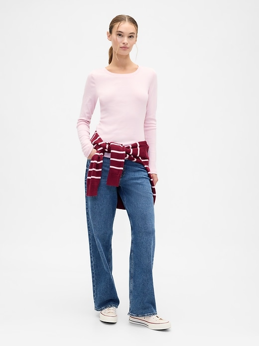Image number 3 showing, Modern Ribbed Crewneck T-Shirt
