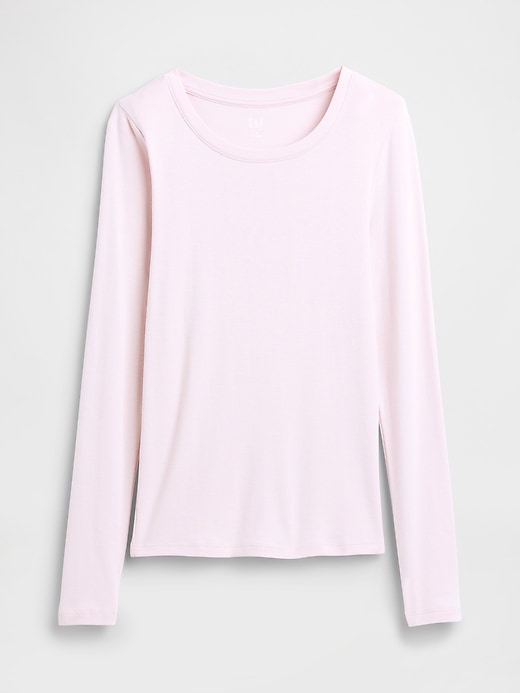 Image number 5 showing, Modern Ribbed Crewneck T-Shirt