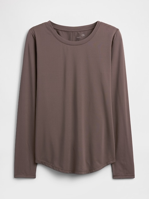 Image number 5 showing, GapFit Brushed Jersey Curved-Hem T-Shirt