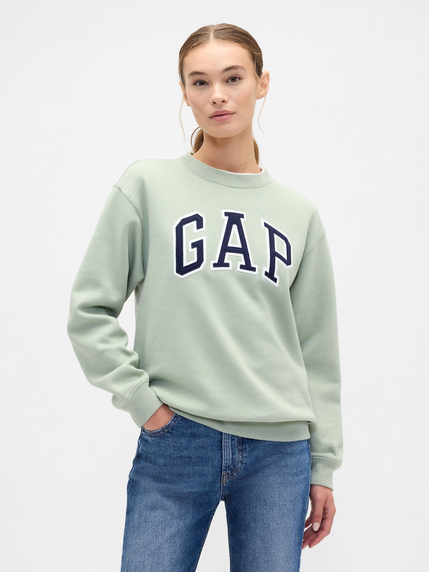 Gap Logo Sweatshirt - Desert Sage Green