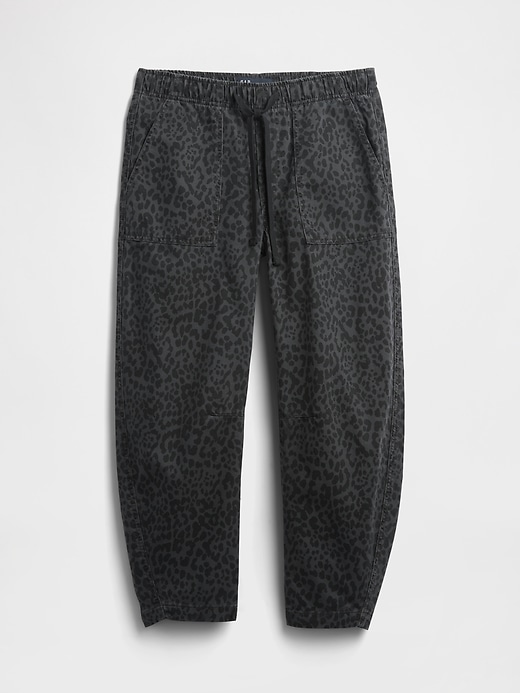 Image number 7 showing, Mid Rise Print Pull-On Barrel Jeans