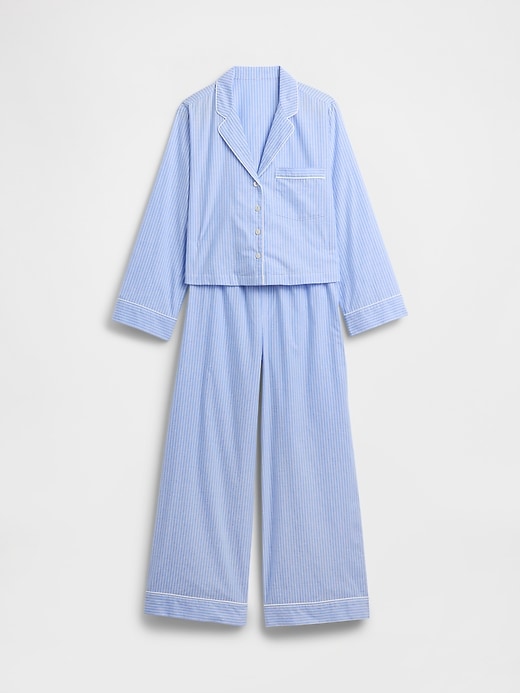 Image number 4 showing, Relaxed Poplin PJ Set