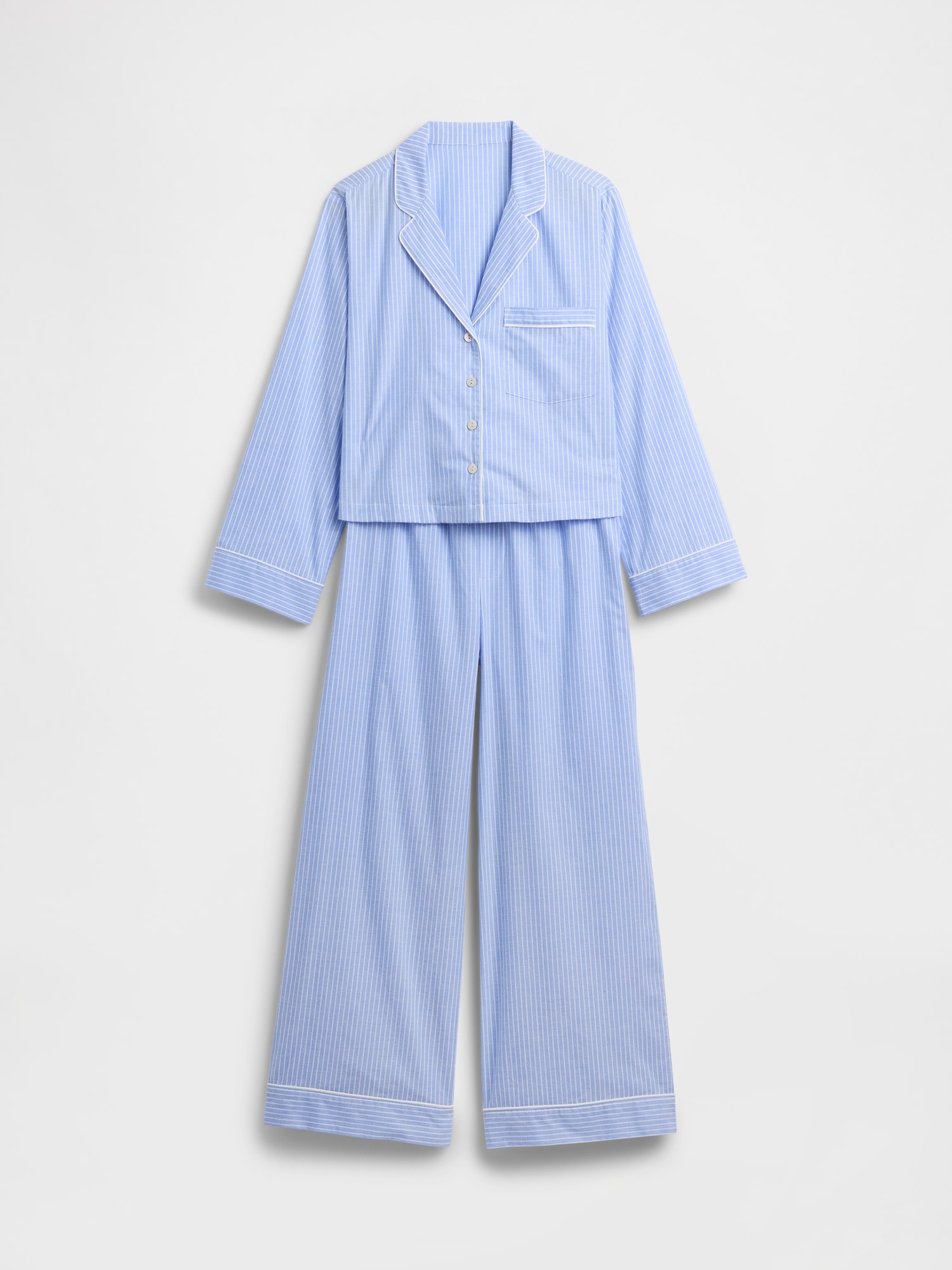 Gap Factory Relaxed Poplin Pj Set In Blue