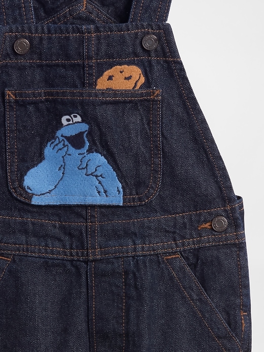 Image number 3 showing, babyGap &#124 Sesame Street Relaxed Denim Overalls
