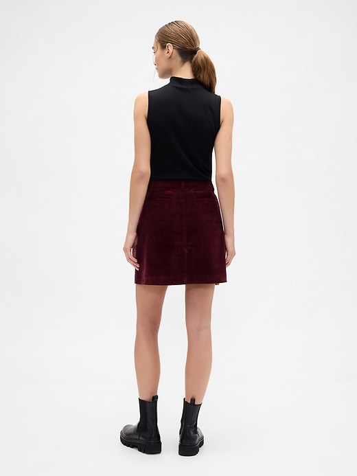 Image number 2 showing, Corduroy Mini Skirt