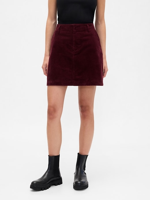 Image number 3 showing, Corduroy Mini Skirt