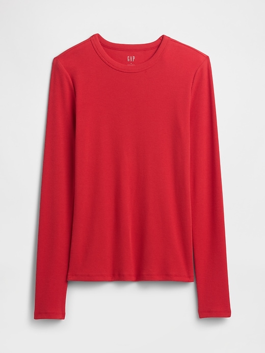 Image number 5 showing, Essential Ribbed Crewneck T-Shirt