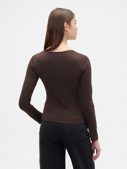 Image number 2 showing, Stretch Jersey Scoopneck Top