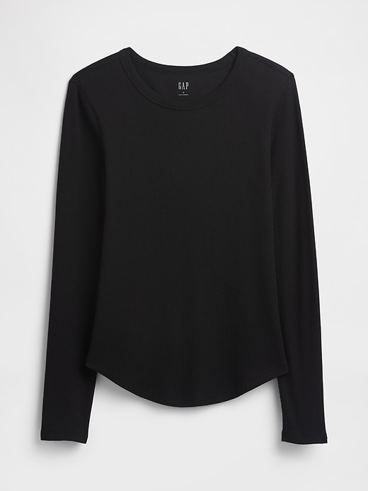 Image number 5 showing, Waffle-Knit Crewneck T-Shirt