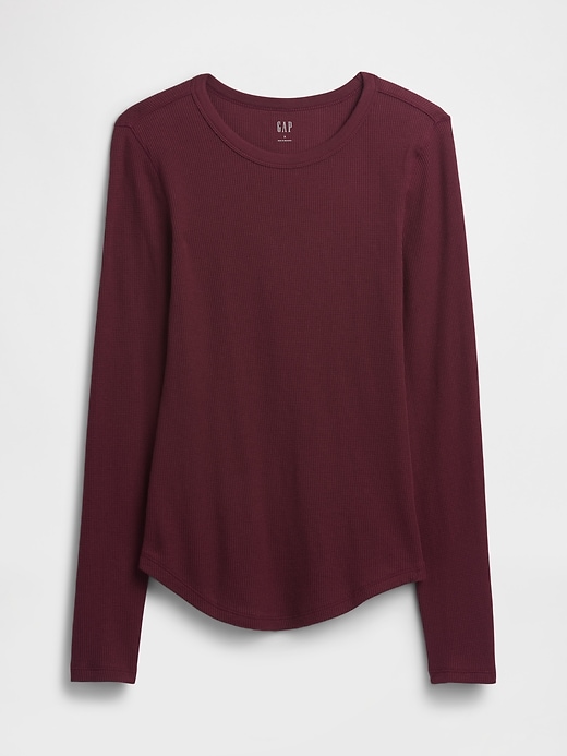 Image number 5 showing, Waffle-Knit Crewneck T-Shirt