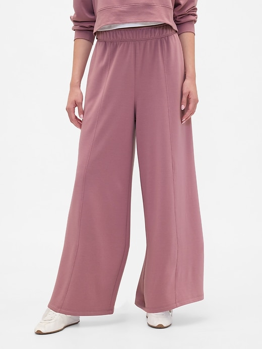 Image number 3 showing, Pull-On Super-Wide Seamed Leggings