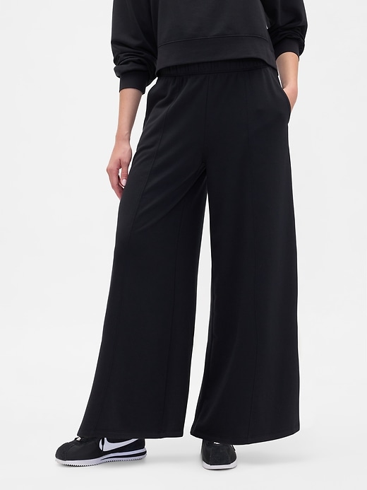 Image number 3 showing, Pull-On Super-Wide Seamed Leggings