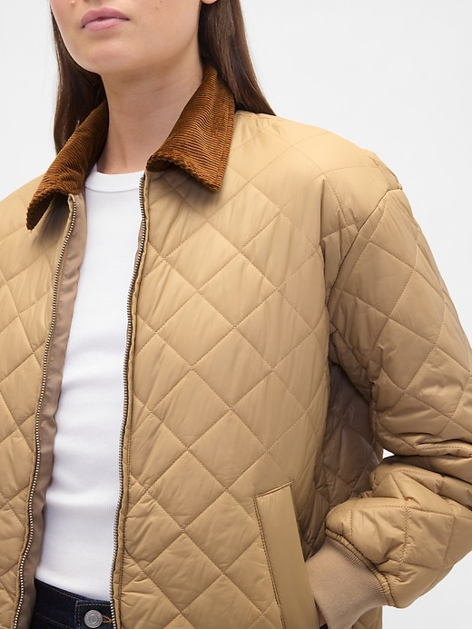 Image number 4 showing, Relaxed Quilted Nylon Jacket