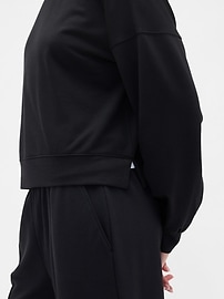 Balloon Sleeve Crewneck Sweatshirt