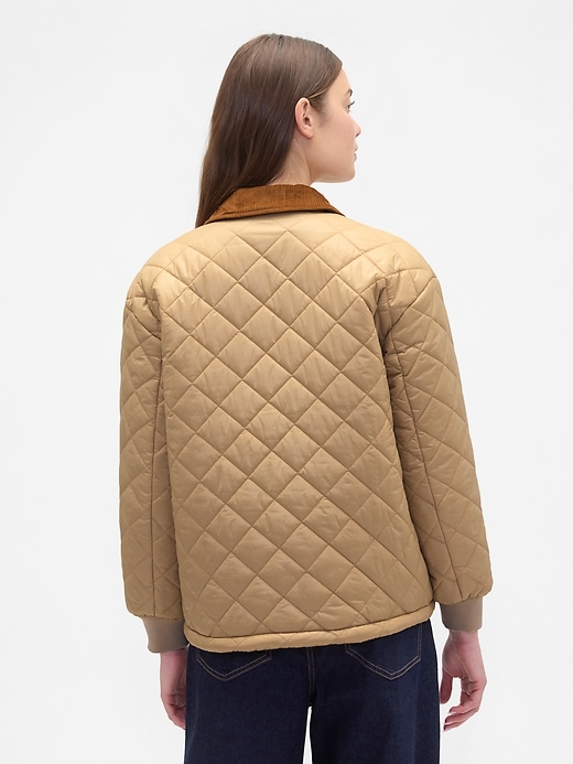 Image number 2 showing, Relaxed Quilted Nylon Jacket