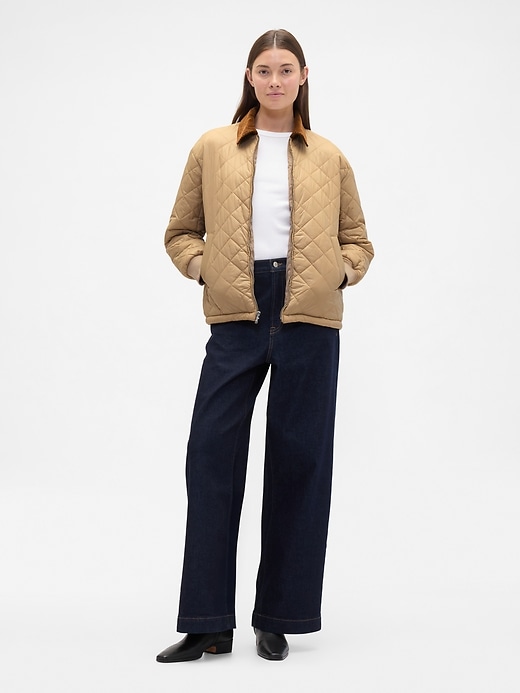 Image number 3 showing, Relaxed Quilted Nylon Jacket