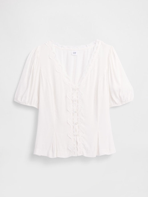 Image number 5 showing, Crepe V-Neck Top