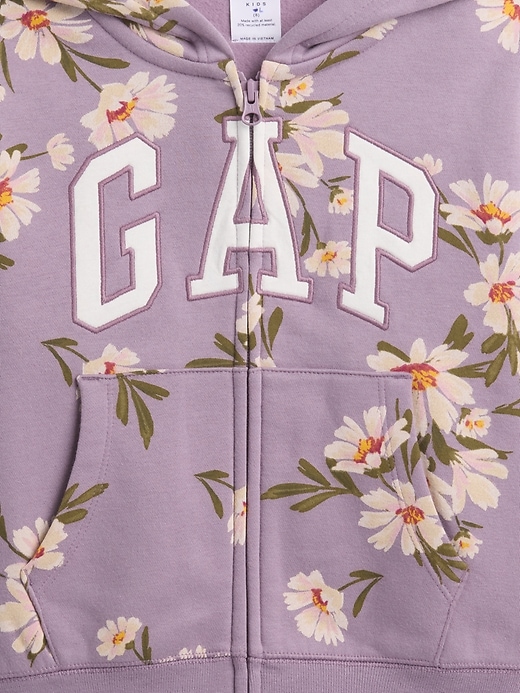 Image number 3 showing, Kids Relaxed Gap Logo Print Zip Hoodie