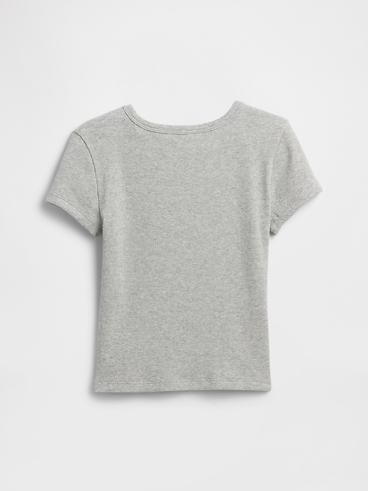 Image number 2 showing, Kids Ribbed Pointelle T-Shirt