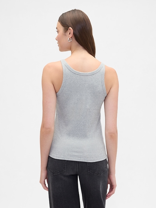 Image number 2 showing, Ribbed Scoopneck Tank Top