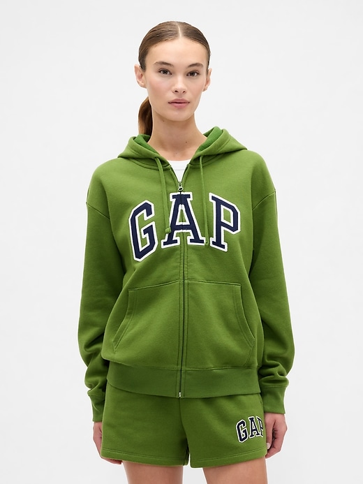 Image number 1 showing, Relaxed Gap Logo Zip Hoodie