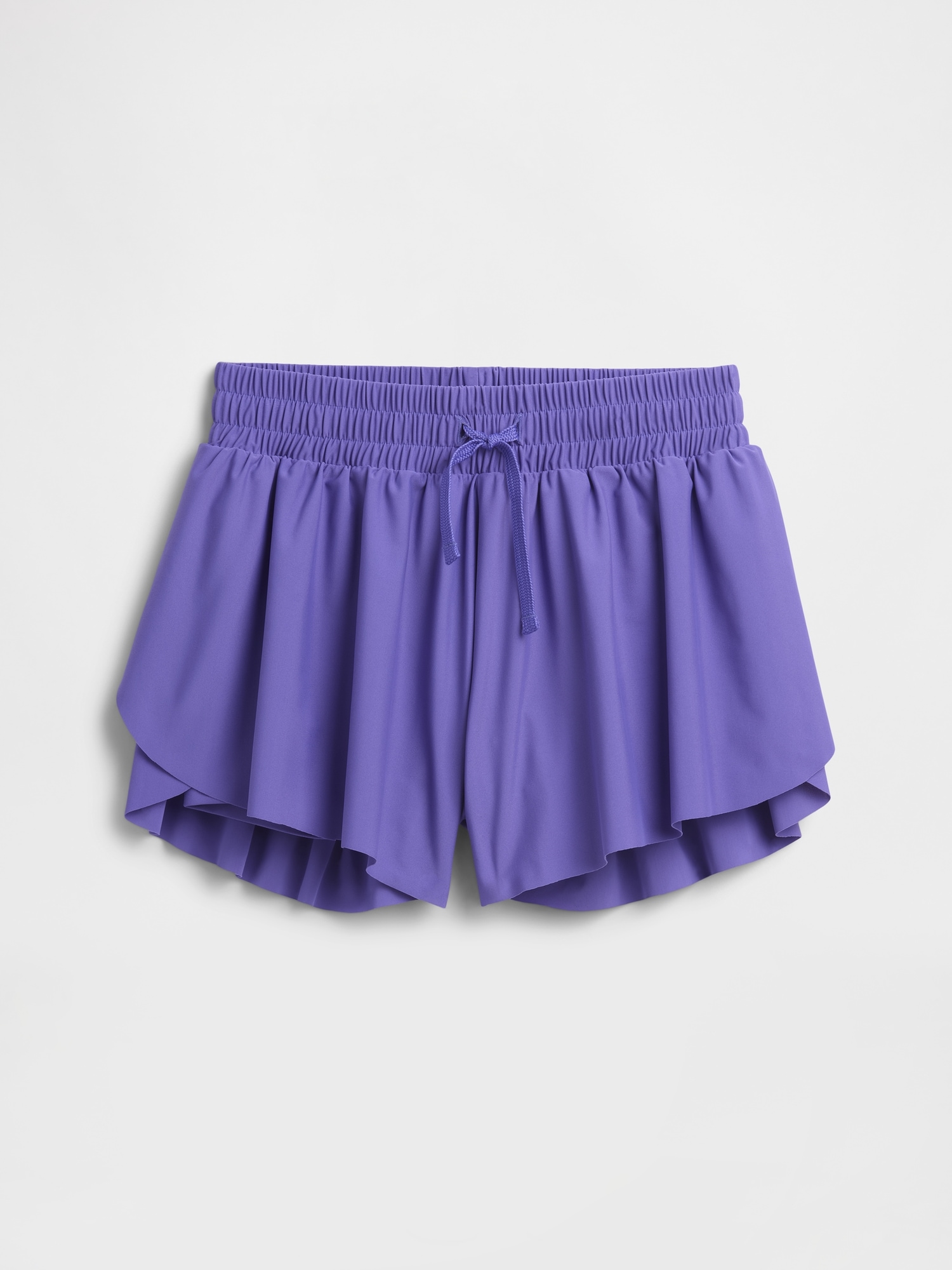 Kids Pull-On Butterfly Shorts - Blue Iris