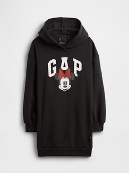 miki GapKids × Disney Minnie Mouse Oversized Hoodie Dress