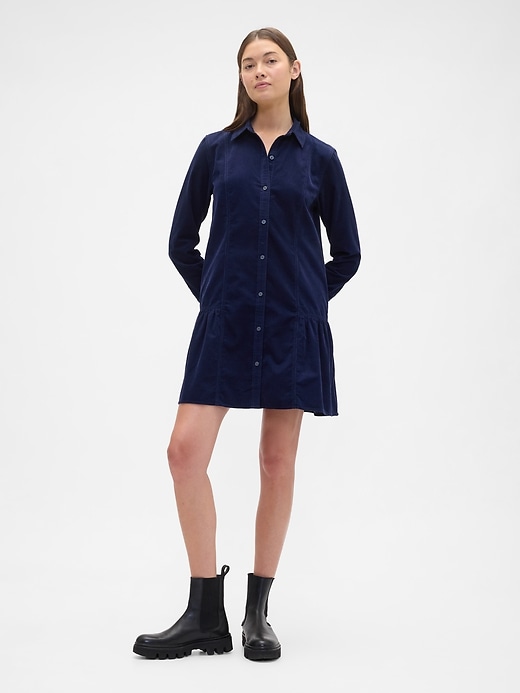Image number 1 showing, Corduroy Mini Dress