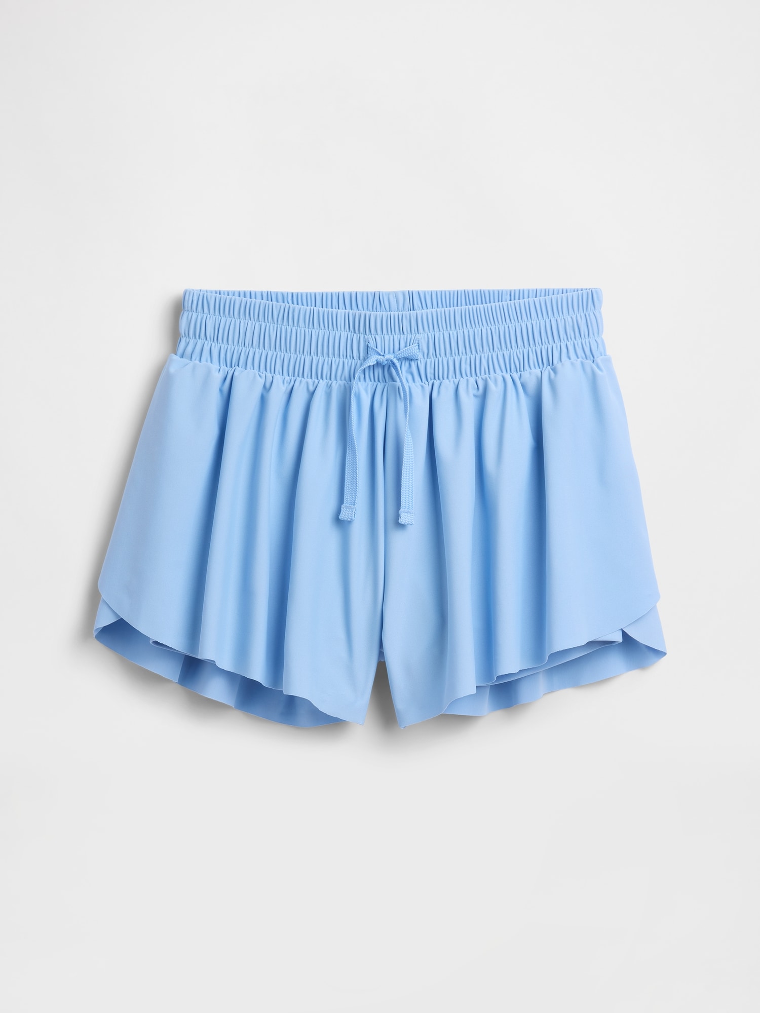 Kids Pull-On Butterfly Shorts - Wind Blue