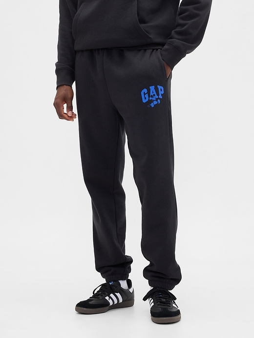 Image number 3 showing, Gap &#215 Disney Mickey Mouse Relaxed Logo Joggers