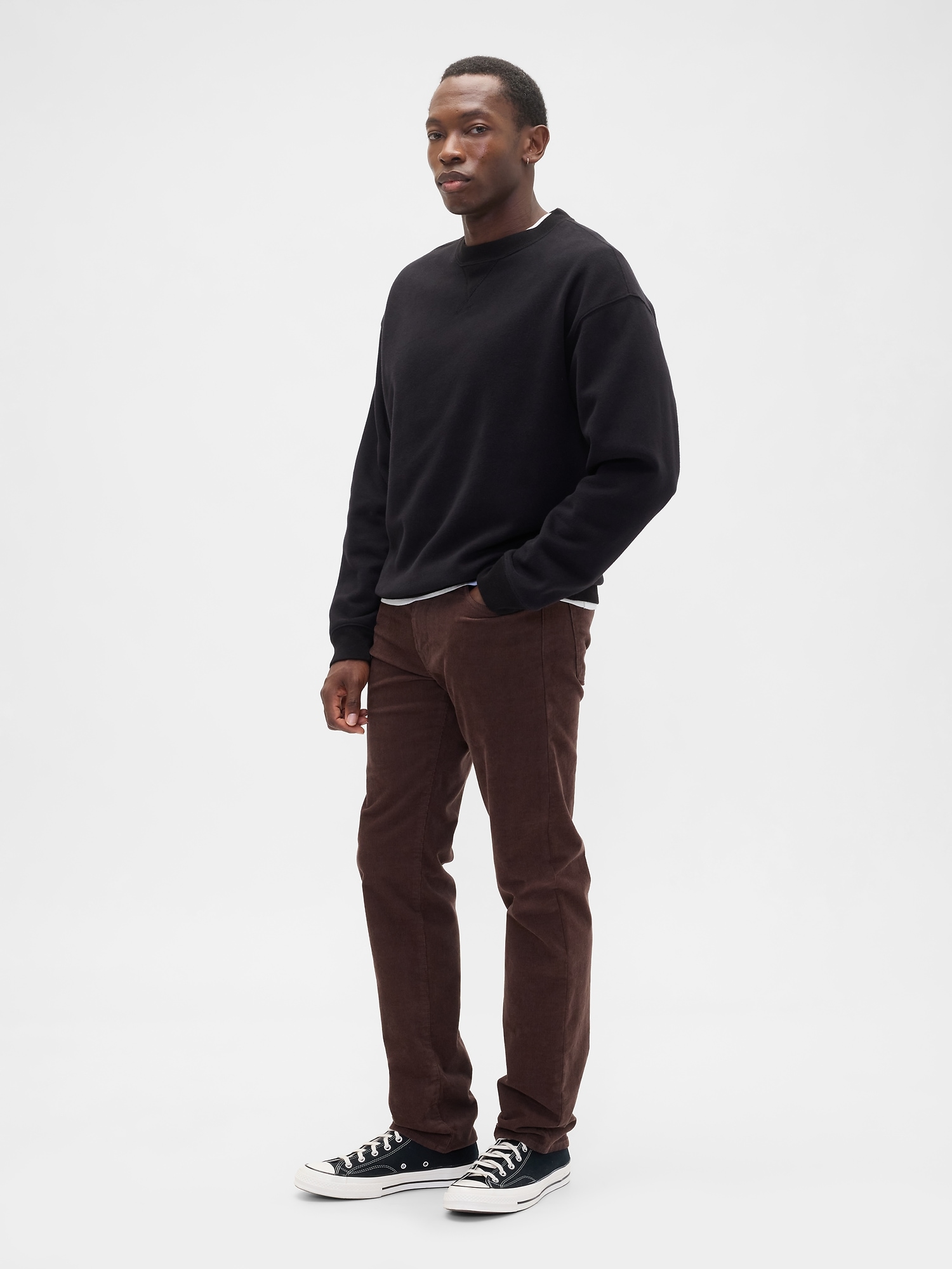 Gap Factory Straight Corduroy Pants In Brown