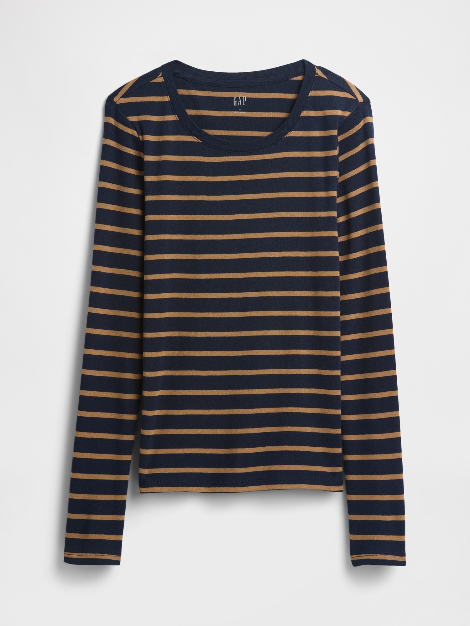 Gap Factory Modern Ribbed Stripe Crewneck T-shirt In Multi