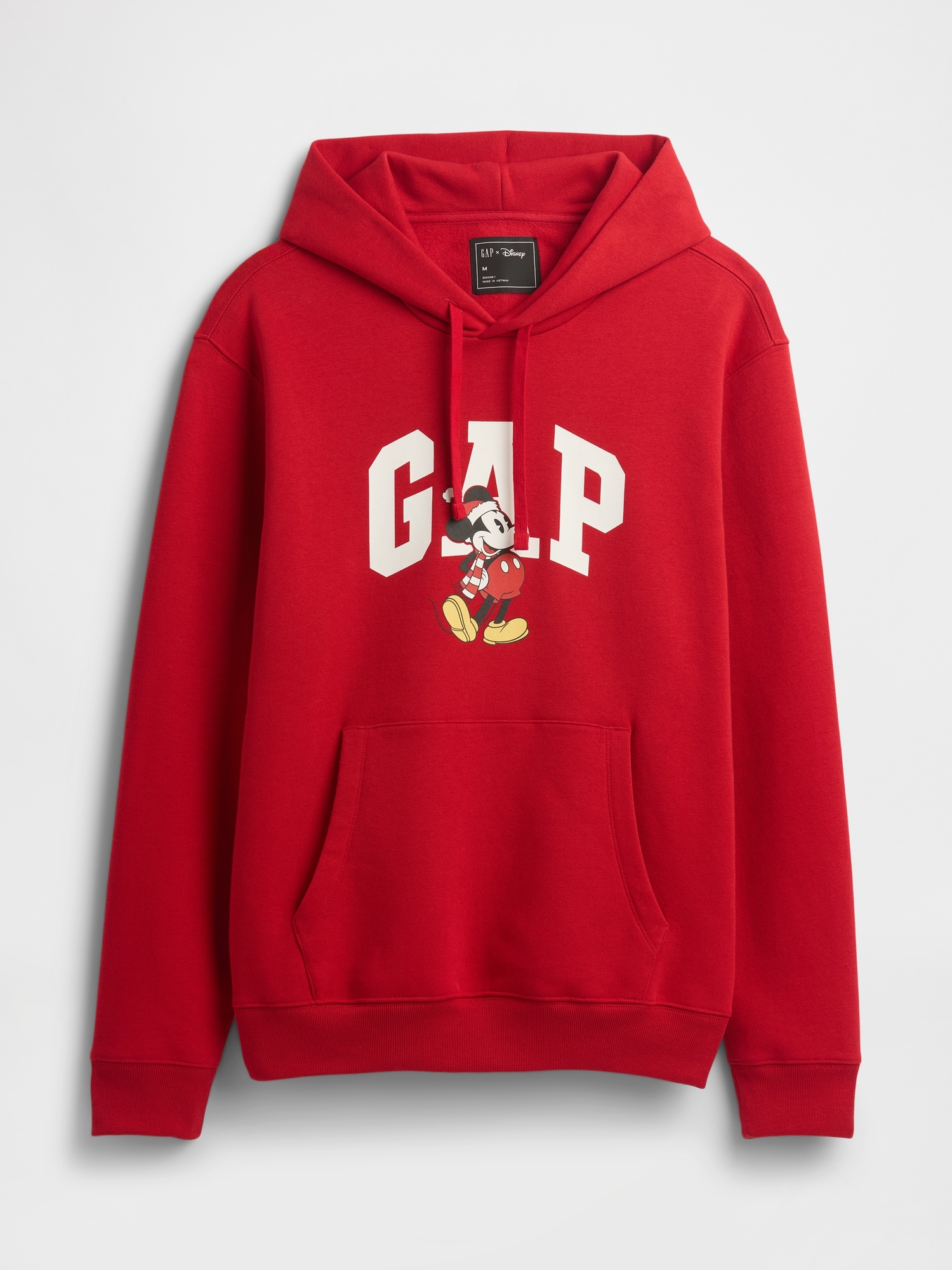Gap Factory Disney × Mickey Mouse Relaxed Logo Hoodie In Red