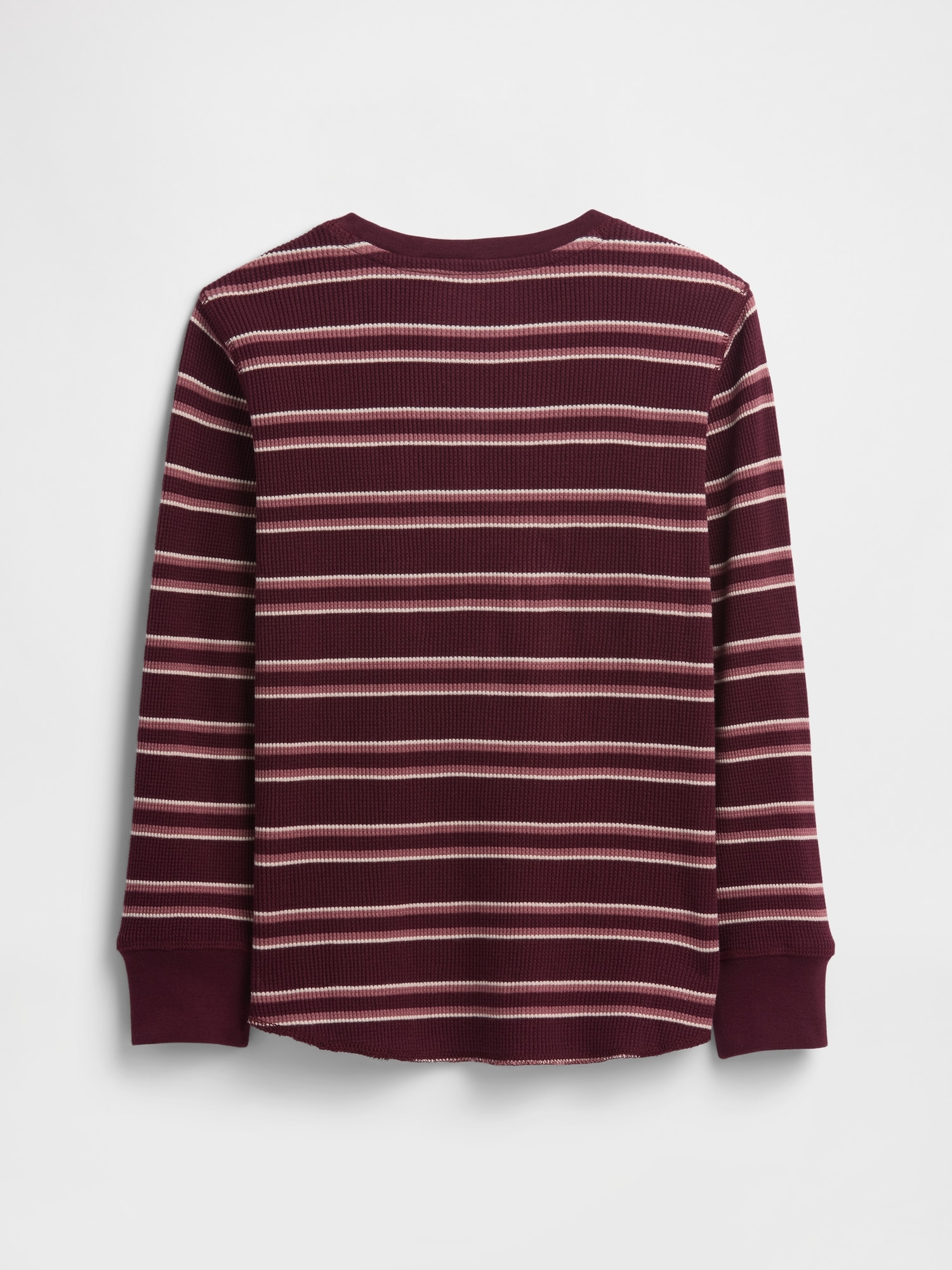 Gap Factory Kids Stripe Waffle-knit T-shirt In Red