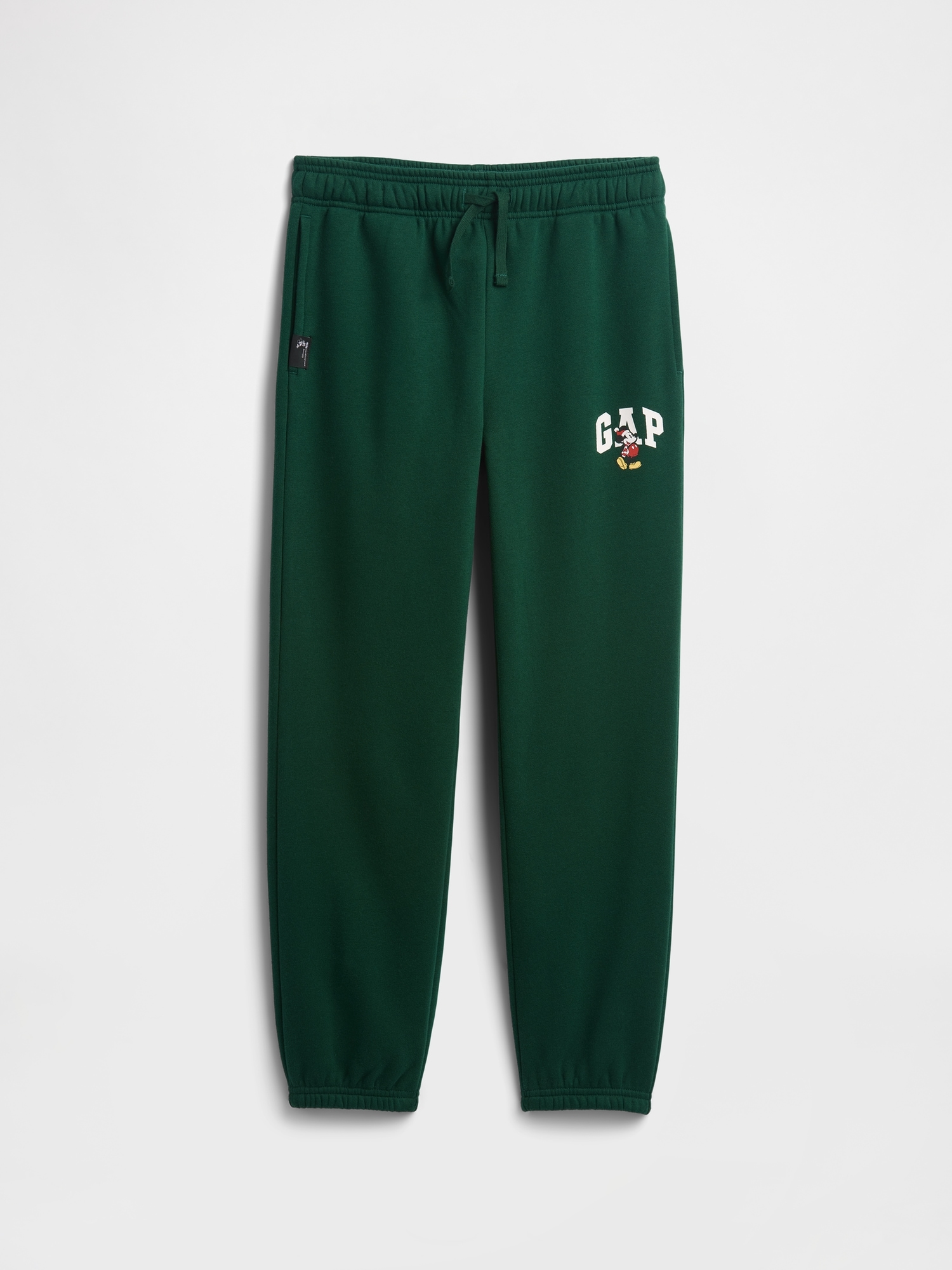 GapKids × Disney Mickey Mouse Relaxed Logo Joggers - Disney Family Evergreen