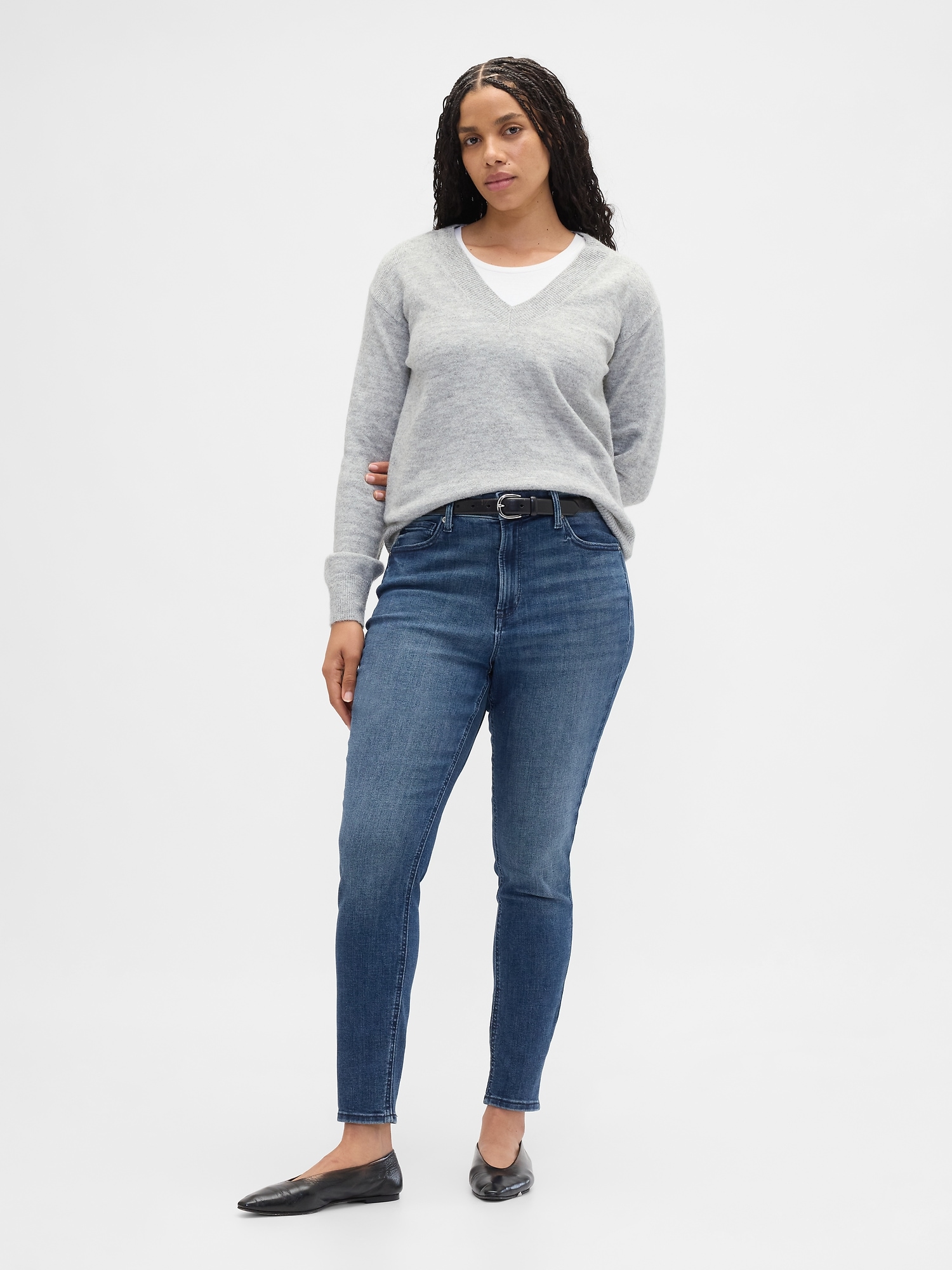 Gap Factory High Rise Universal Skinny Jeans In Blue
