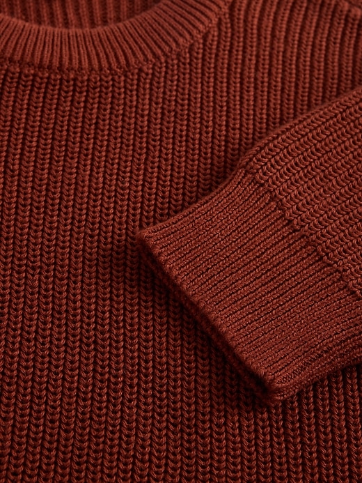 Image number 3 showing, Kids Relaxed Shaker-Stitch Crewneck Sweater