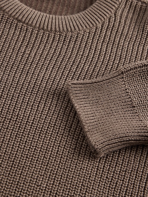 Image number 3 showing, Kids Relaxed Shaker-Stitch Crewneck Sweater