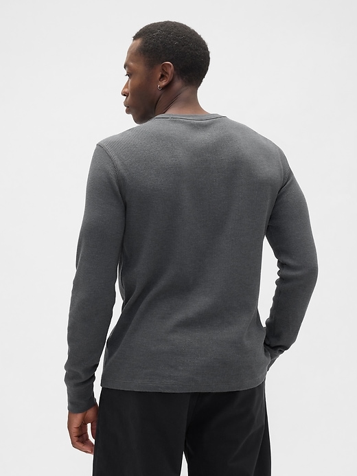 Image number 2 showing, Waffle-Knit Crewneck T-Shirt