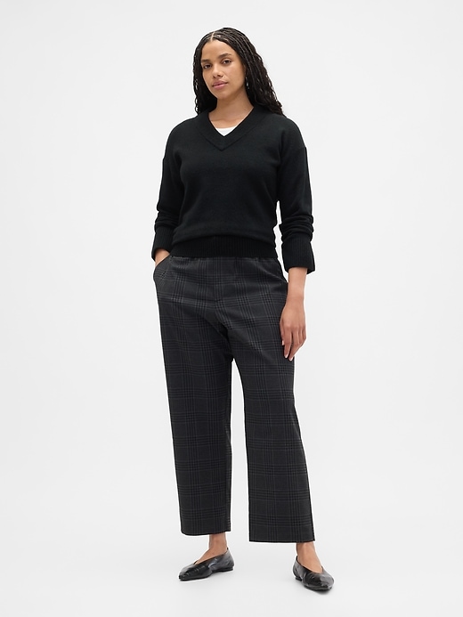 Image number 5 showing, Recycled High Rise Straight-Leg Pants