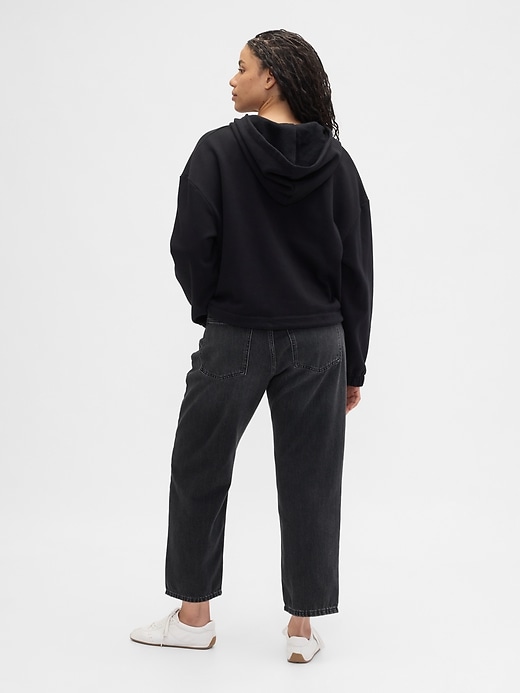 Image number 6 showing, Mid Rise SuperSoft Relaxed Straight Crop Jeans