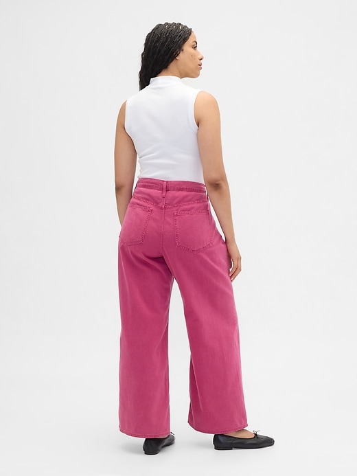 Image number 6 showing, High Rise Wide-Leg Jeans
