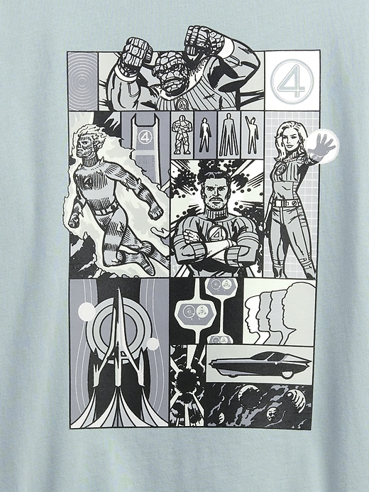 Image number 4 showing, Marvel Fantastic Four Everyday Soft Relaxed Graphic T-Shirt