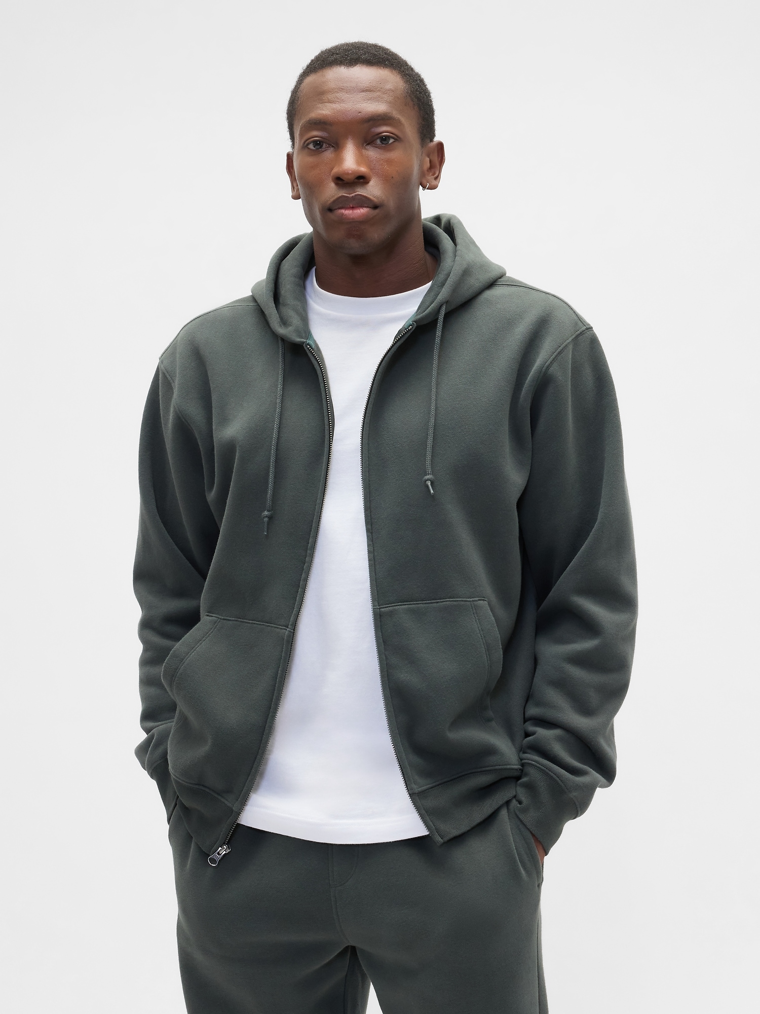 Vintage Soft Oversized Zip Hoodie