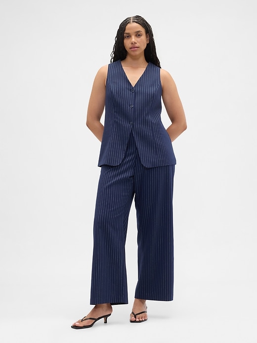 Image number 5 showing, Recycled Mid Rise Easy Wide-Leg Pants