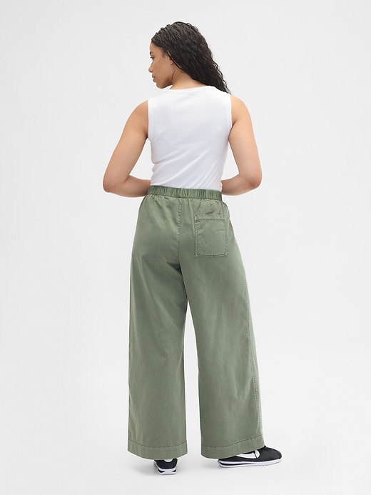 Image number 6 showing, High Rise Pleated Relaxed Wide-Leg Khakis